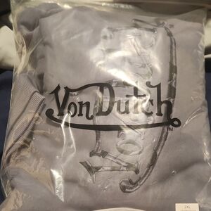 Von Dutch Gray Logo Sweater